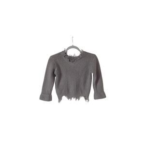 Kids Size 8-10 Years Old Distressed Sweater Shein